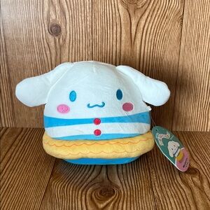 NWT Sanrio Squishmallows 6.5in. Cinnamonroll Summertime Swimsuit Float Plush Toy